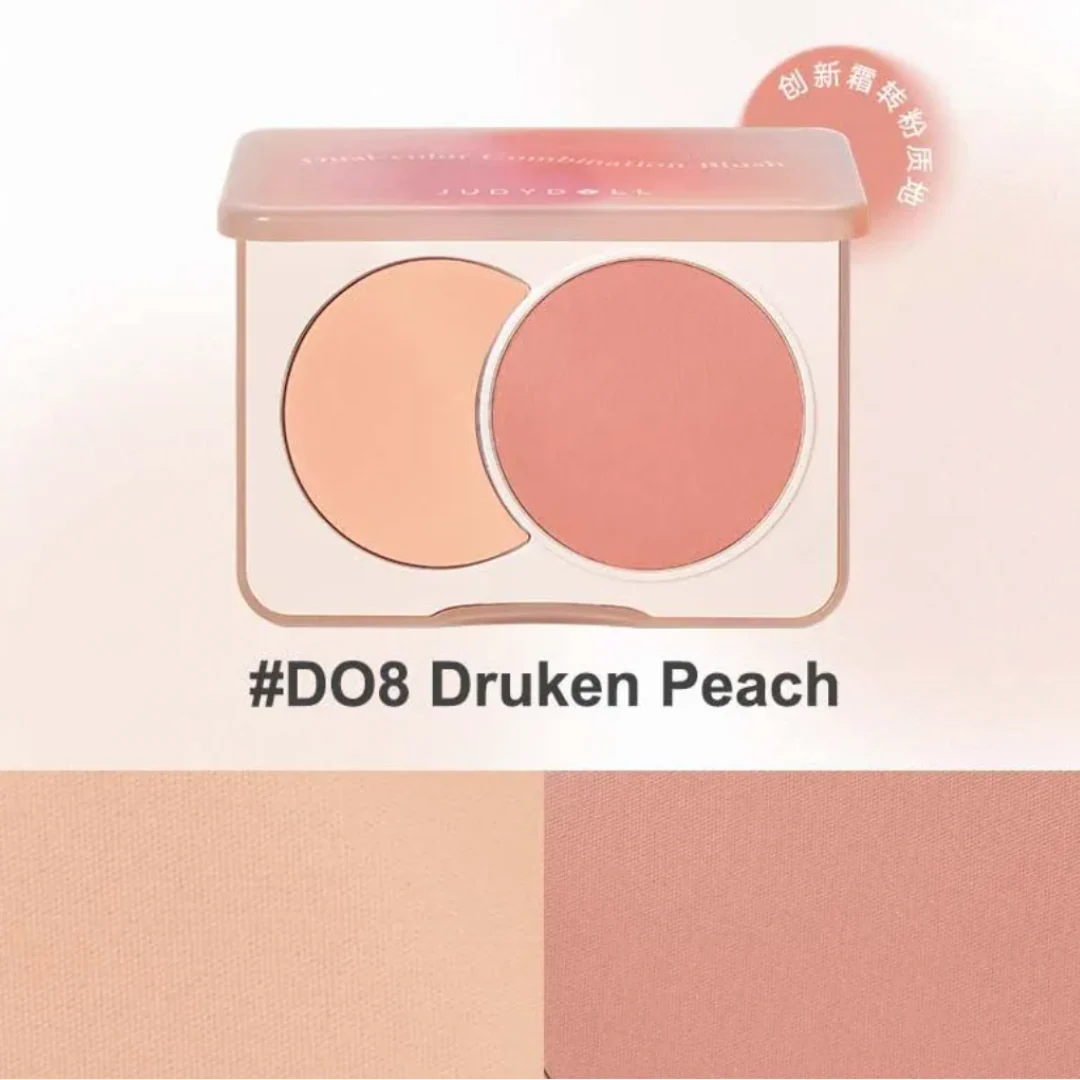 Judydoll New Double Blush Duo [#D08 Druken Peach] 6g	